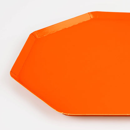 Pumpkin Orange Dinner Plates by Meri Meri