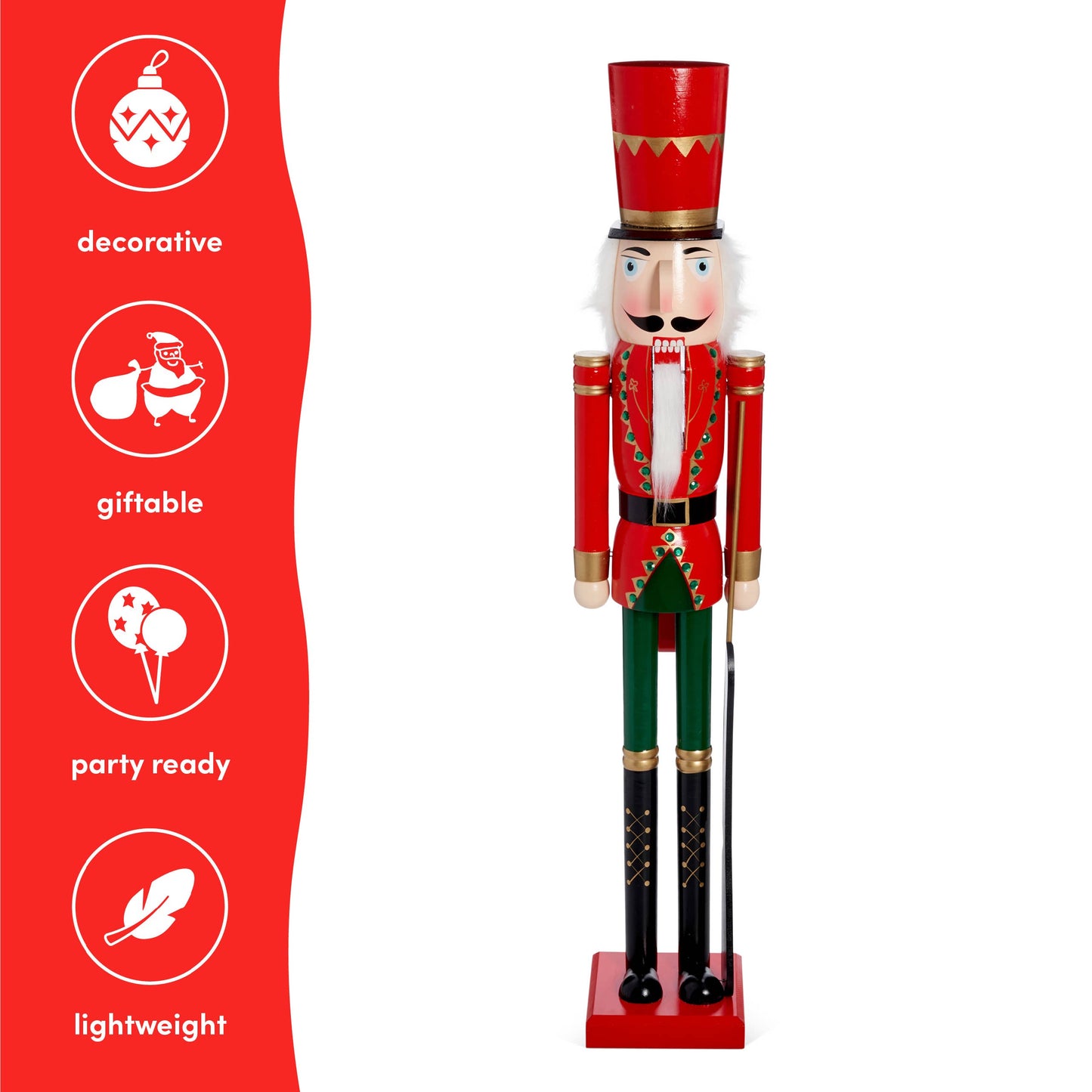 Giant Christmas Nutcracker Soldier Decoration - 120cm