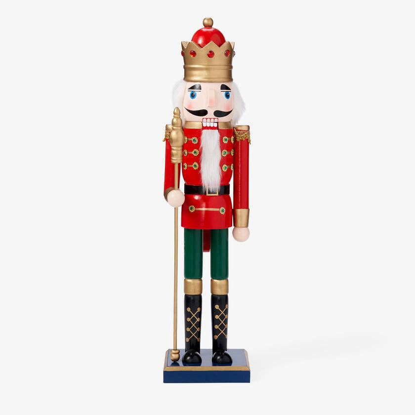 Large Traditional Christmas Wooden Nutcracker - 50cm