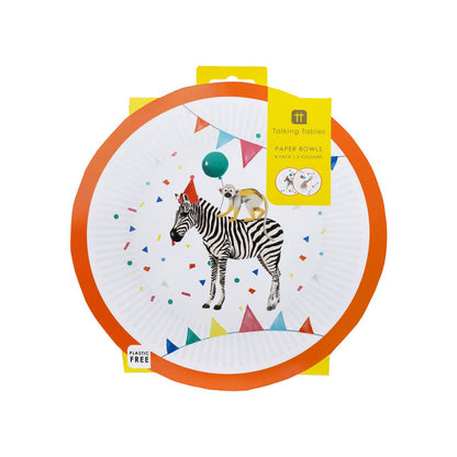 Safari Animal Paper Bowls