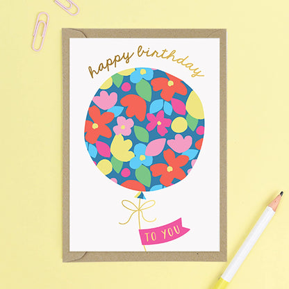 Balloon Birthday Card