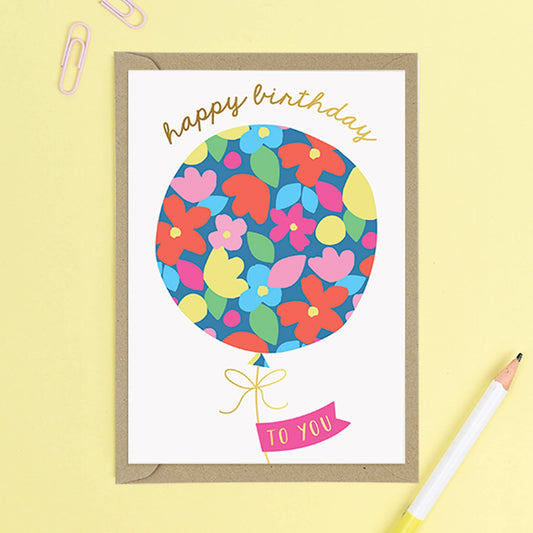Balloon Birthday Card