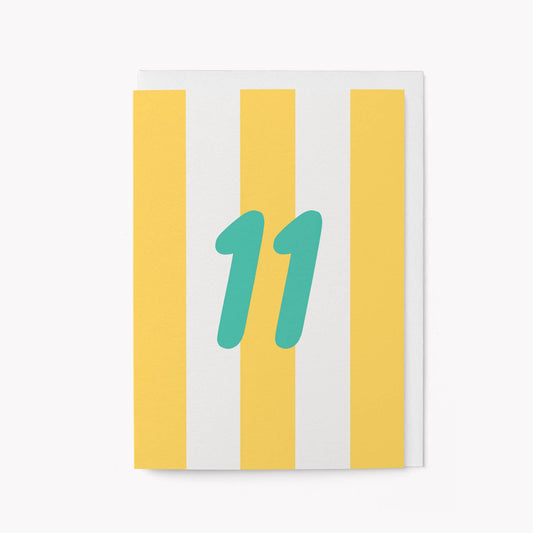 11th Birthday - Greeting Card