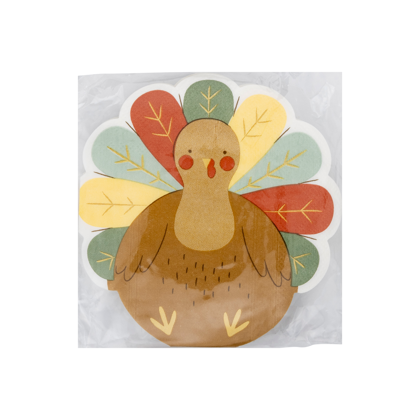 Shaped Turkey Cocktail Napkins