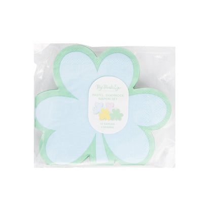 Pastel Shamrock Cocktail Napkin