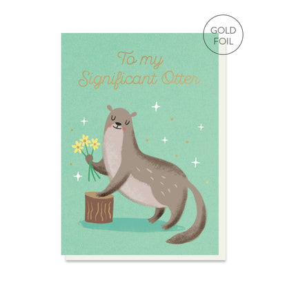 Significant Otter Anniversary Card