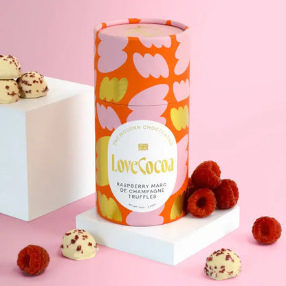 Raspberry Champagne White Chocolate Truffles 150g