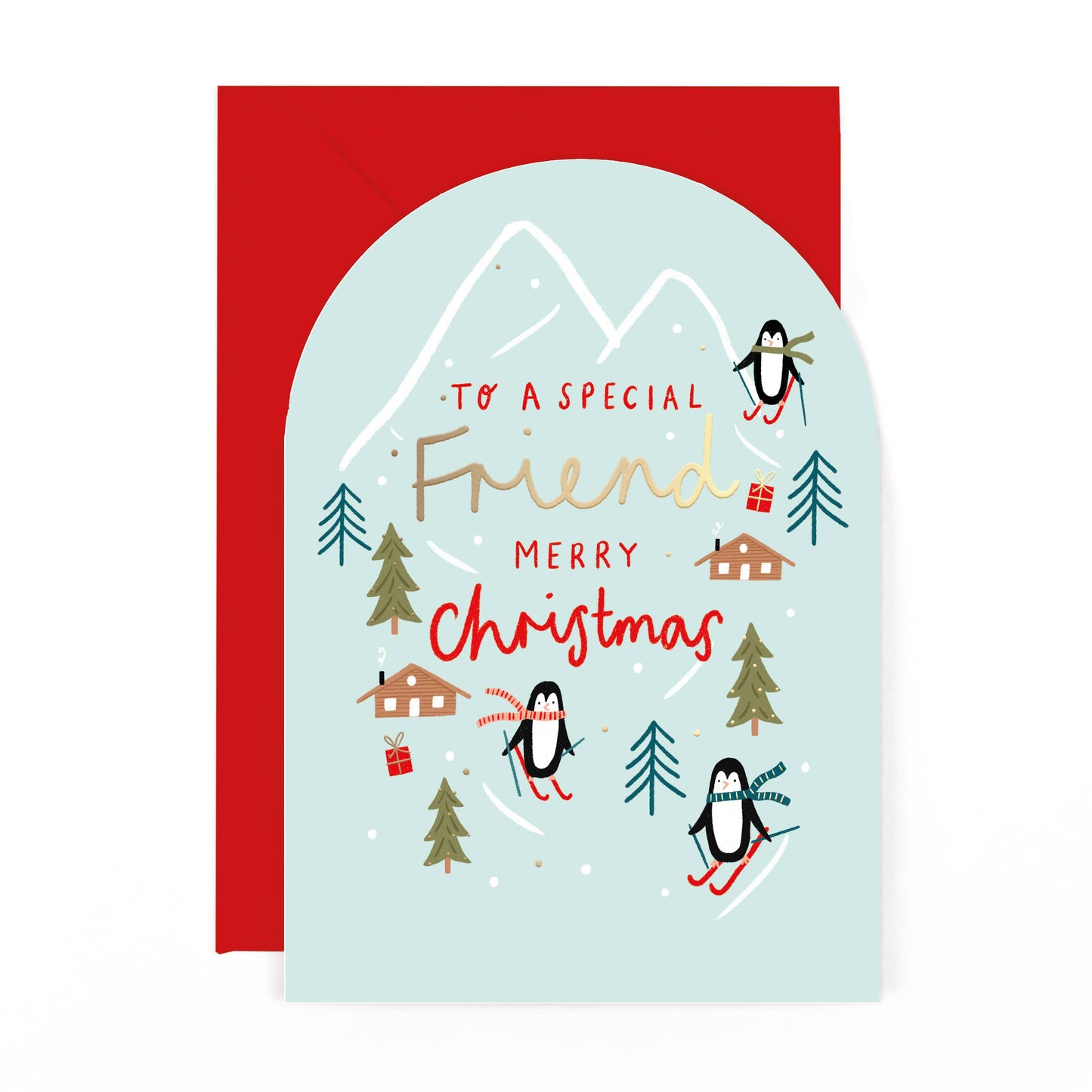 Sleigh Bells Friend Christmas Card