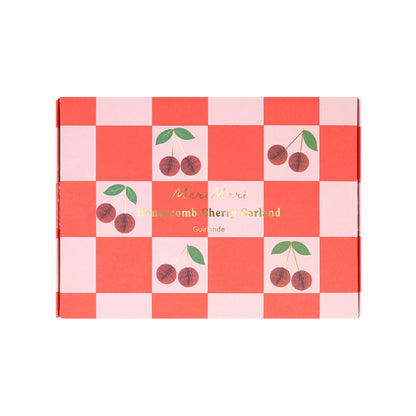 Cherry Honeycomb Garland by Meri Meri