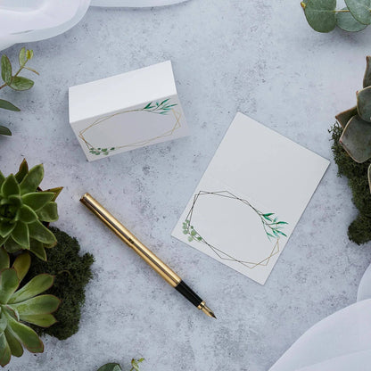 Gold Geometric Place Cards