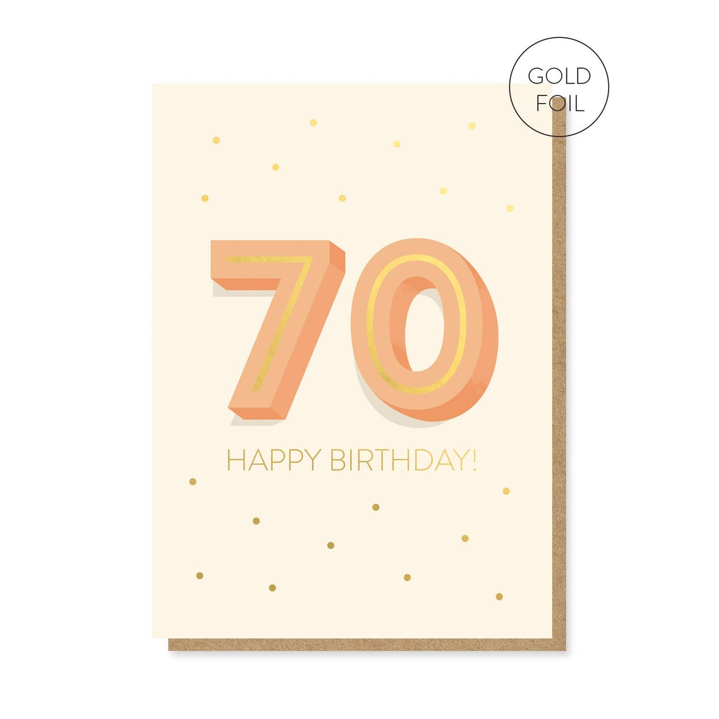 The Big 7-0 Birthday Card
