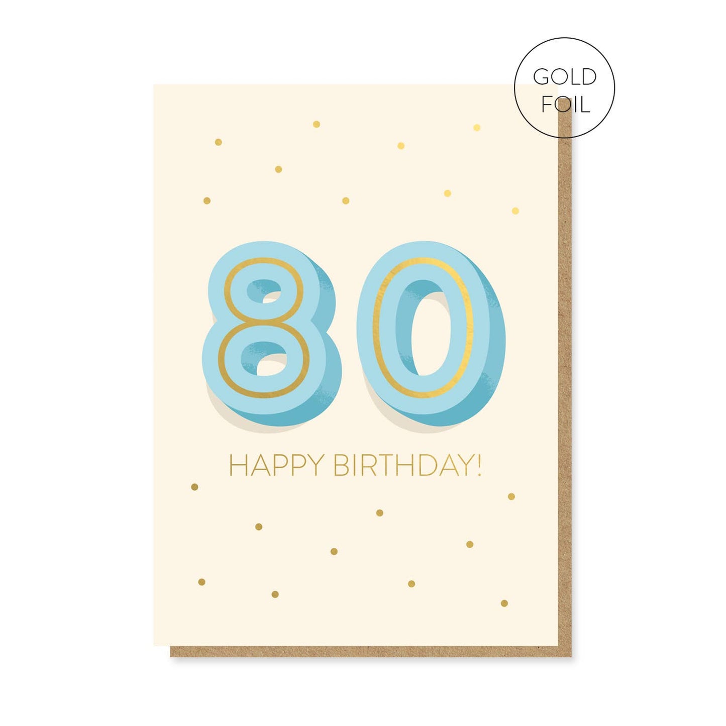 The Big 8-0 Birthday Card