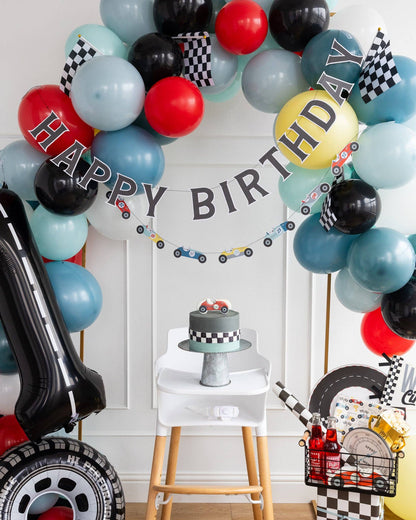 Miles per Hour Happy Birthday Banner