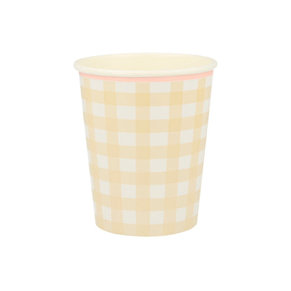 Gingham Cups by Meri Meri