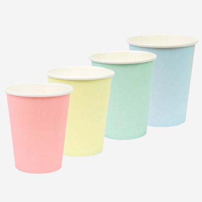 Pastel Paper Cups - 8 Pack