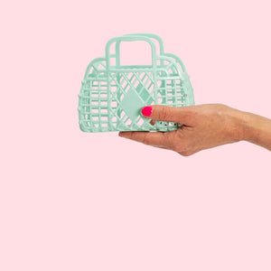 Retro Basket Jelly Bag - Mini | Seafoam