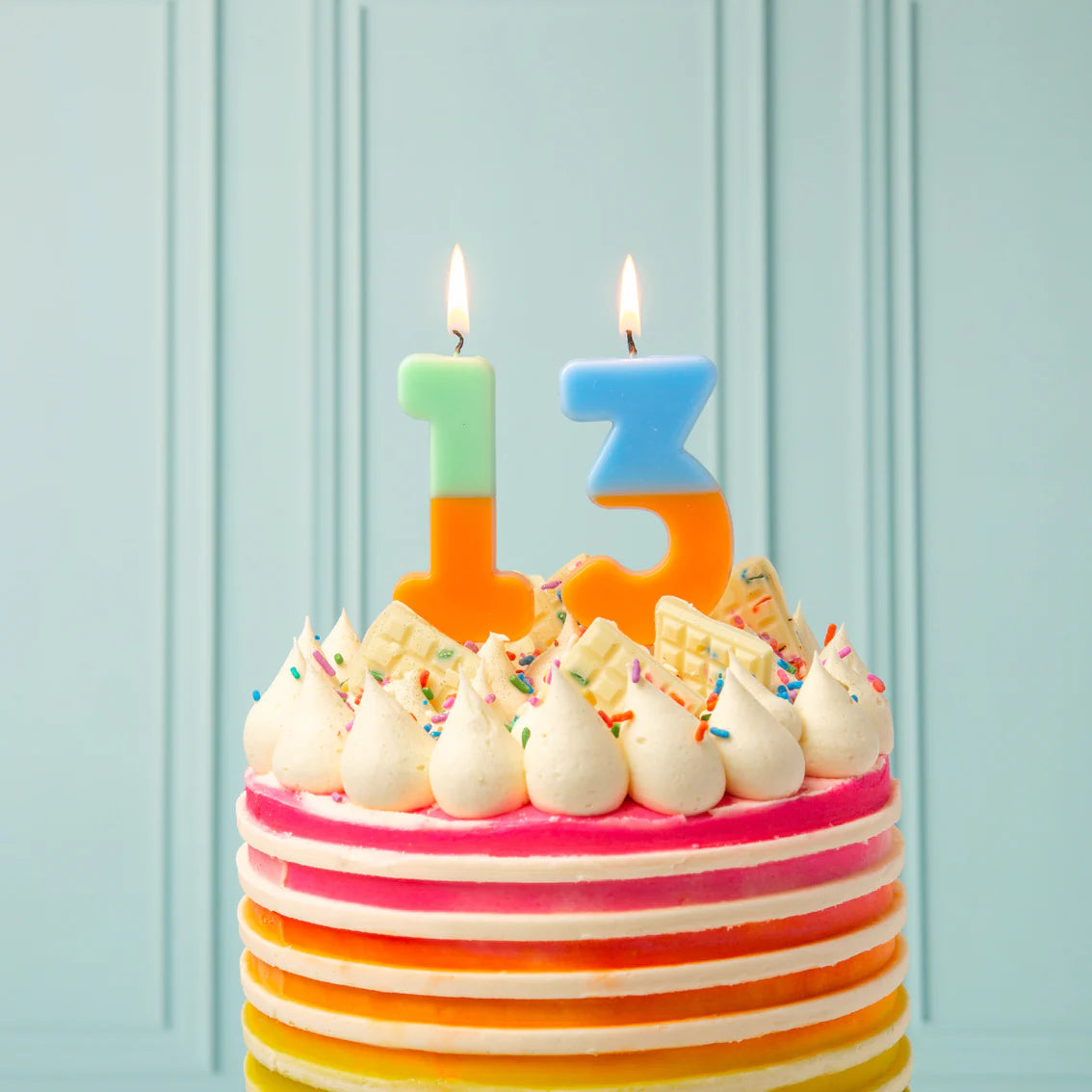Multicoloured Number Candles