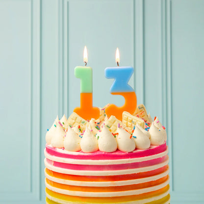 Multicoloured Number Candles