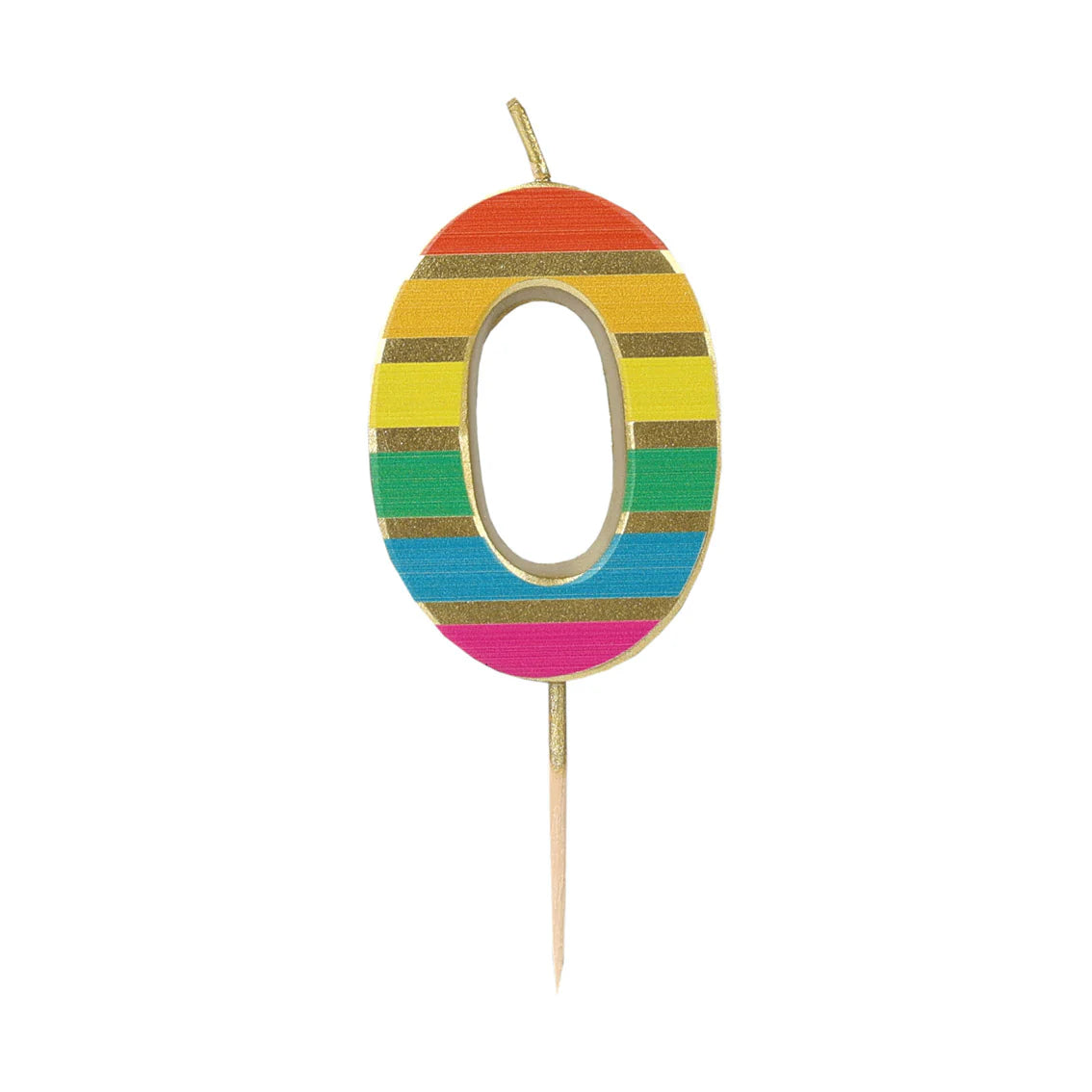 Rainbow Number Candles