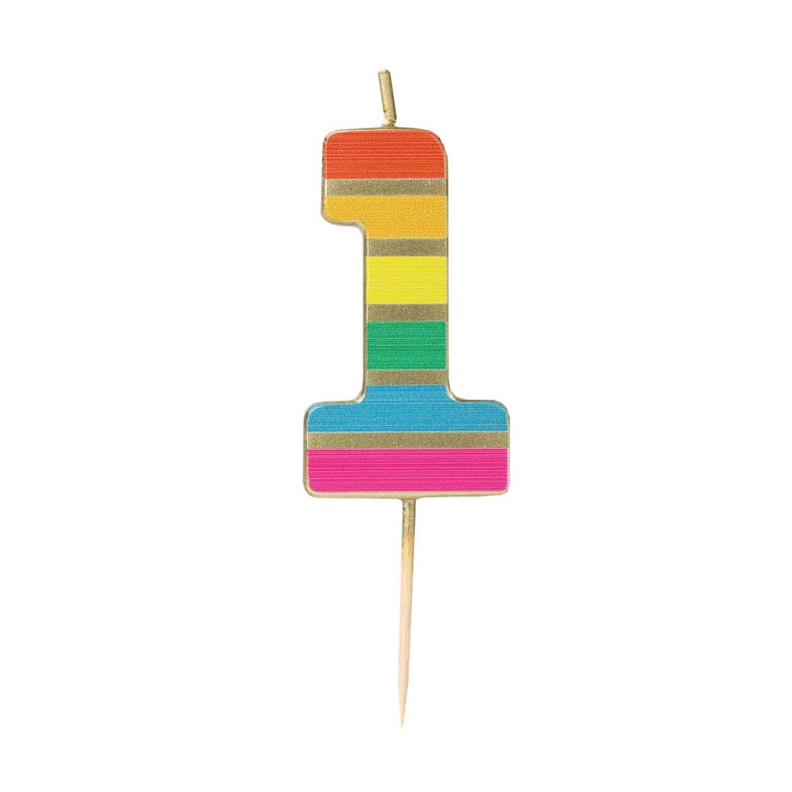 Rainbow Number Candles