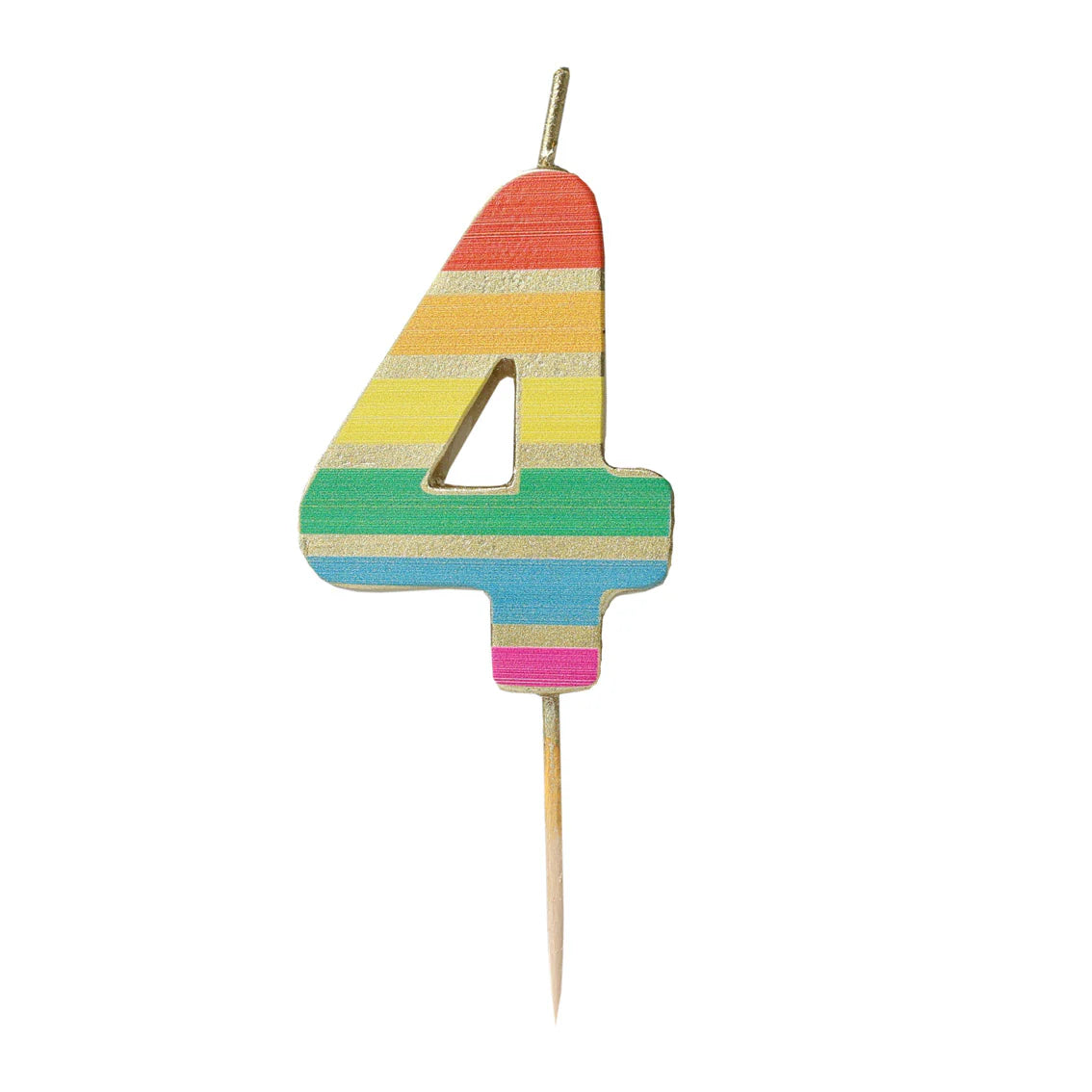 Rainbow Number Candles