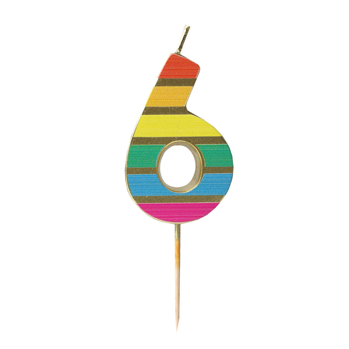 Rainbow Number Candles