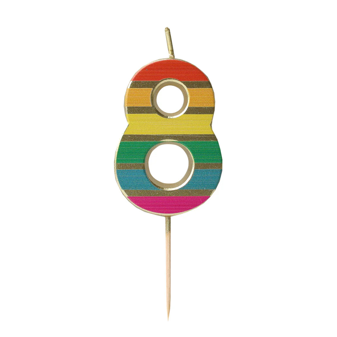 Rainbow Number Candles