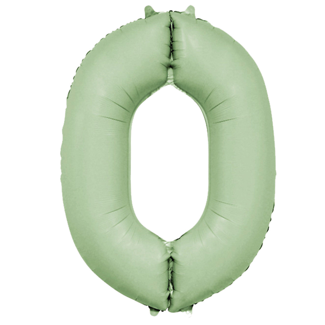 Pastel Green Inflated Foil Number Balloons