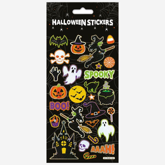 Black Halloween Stickers