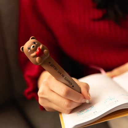 Always In My Heart Teddy Bear Squishy Gel Pen - Legami