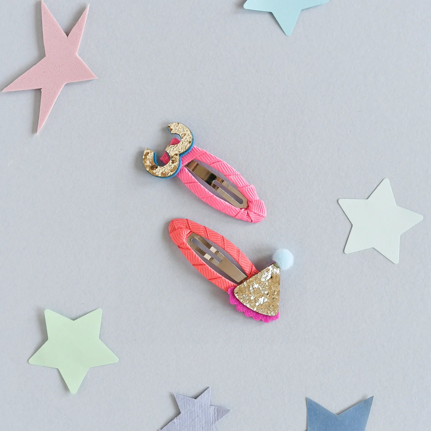 Birthday Glitter Clips