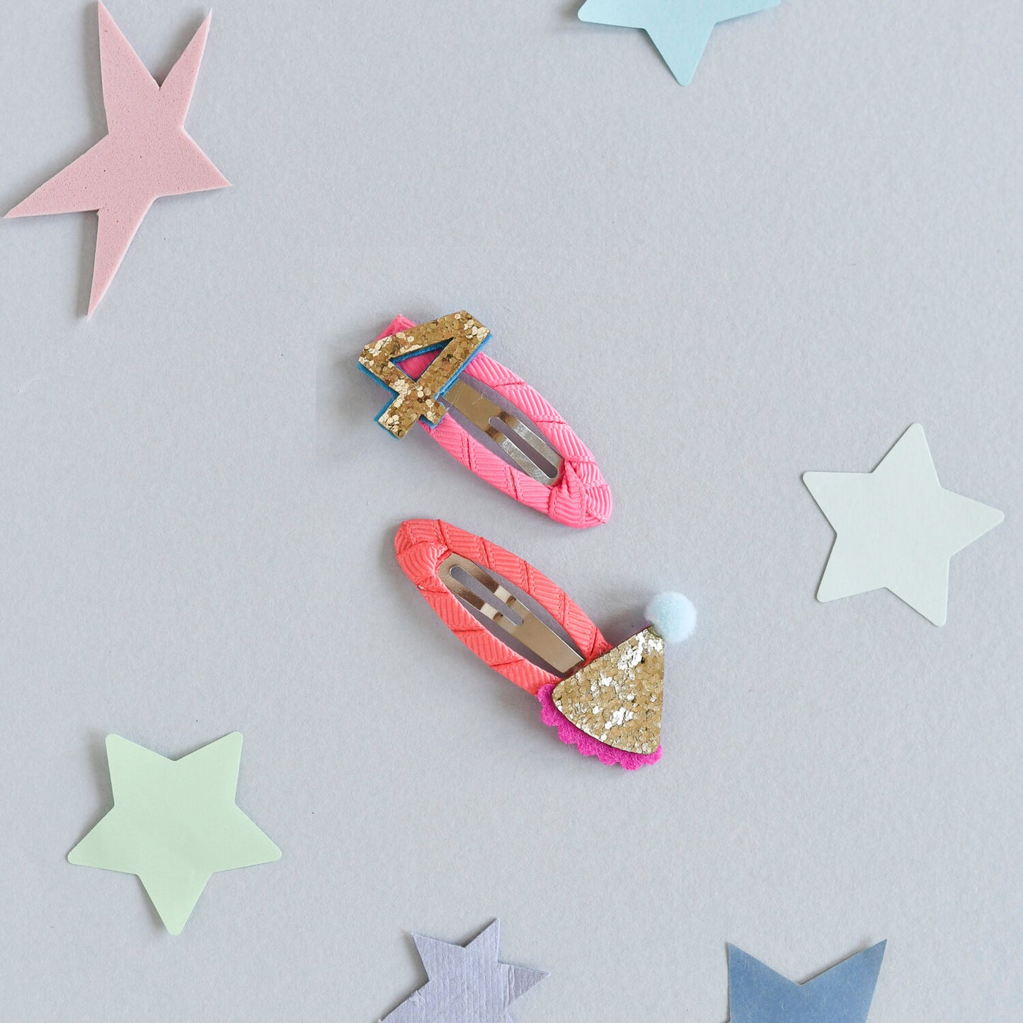 Birthday Glitter Clips