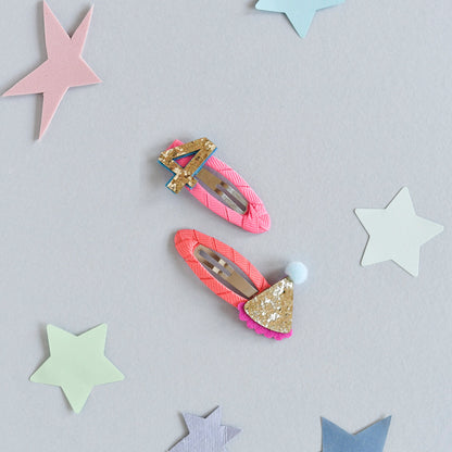 Birthday Glitter Clips