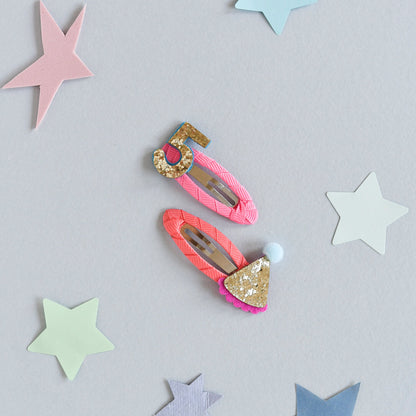 Birthday Glitter Clips