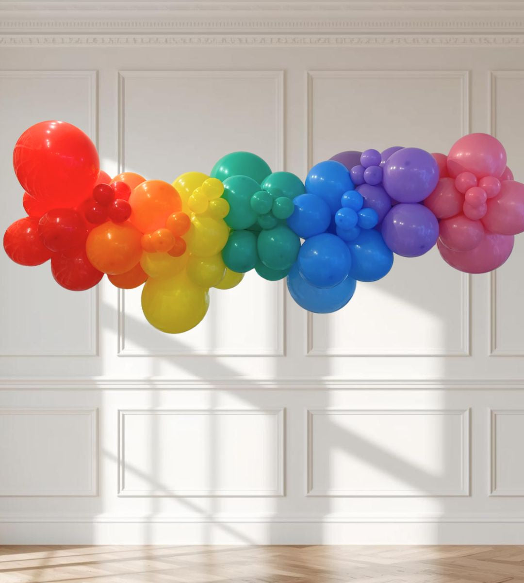 Inflated Rainbow Organic Garland
