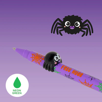“Free Hugs” Spider Gel Pen – Neon Green Ink – Legami Lovely Friends