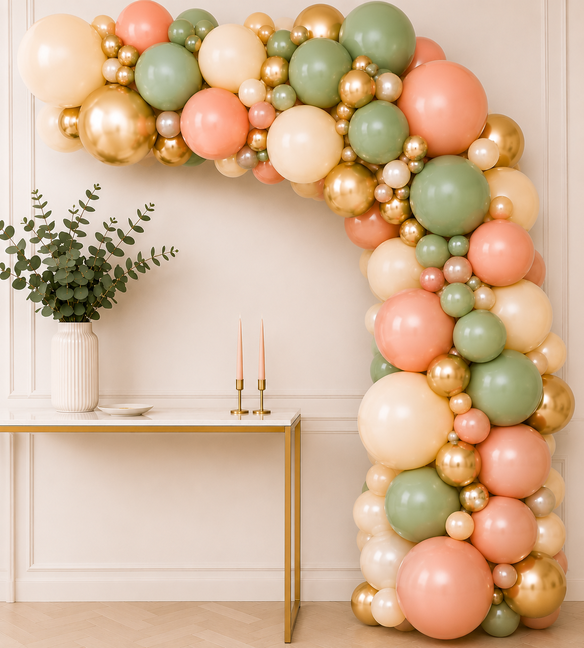 Customisable Organic Balloon Garland – Inflated