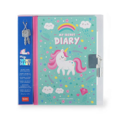 Unicorn Secret Diary – Hard Cover with Padlock – Legami