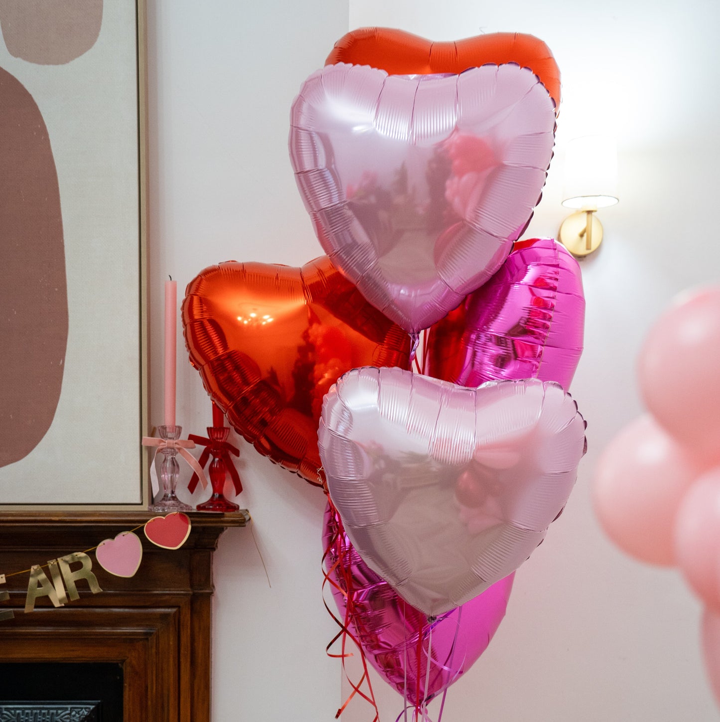 Bouquet of 22" Heart Balloons