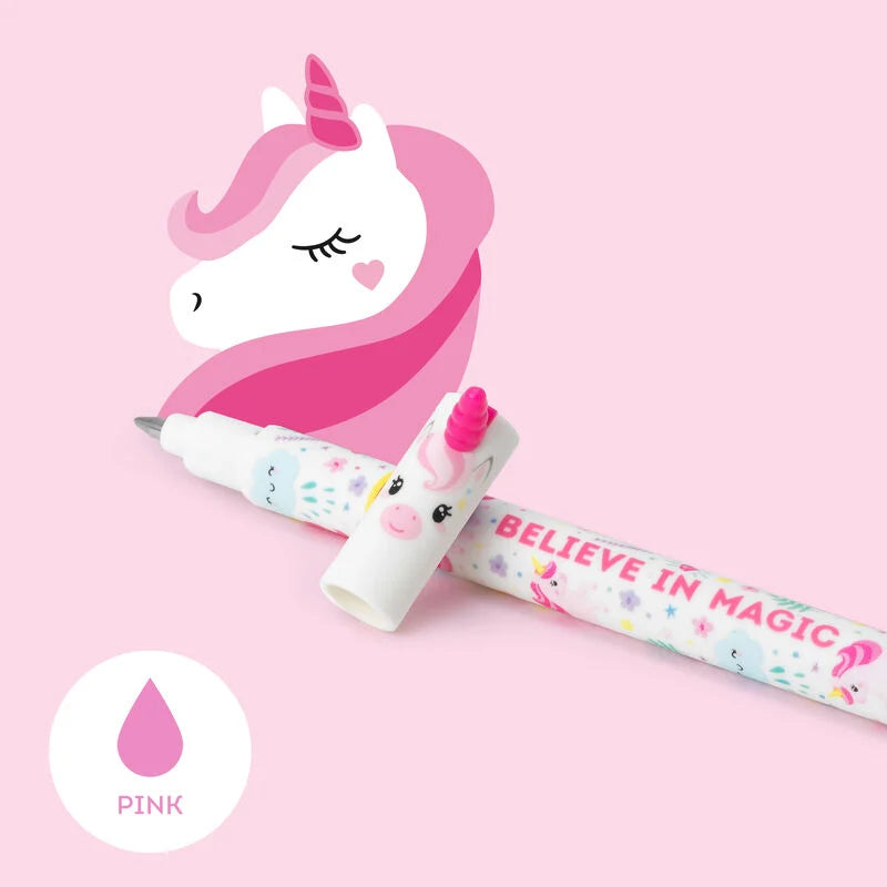 Legami Erasable Gel Pen - Unicorn - Blue