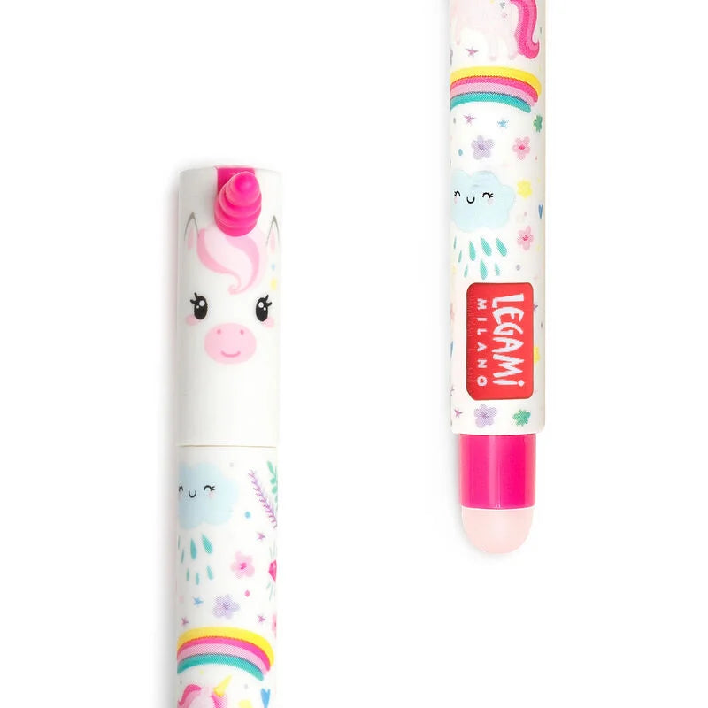 Legami Erasable Gel Pen - Unicorn - Blue