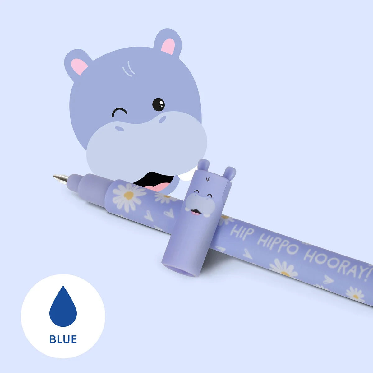 Legami Erasable Gel Pen - Hippo