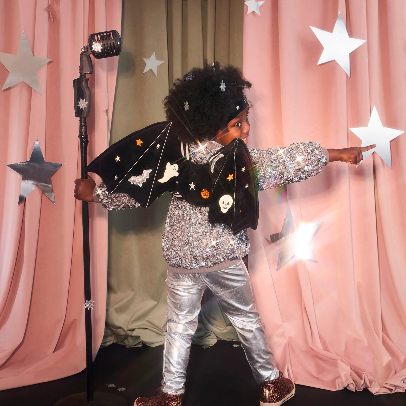 Embroidered Bat Wings Costume by Meri Meri