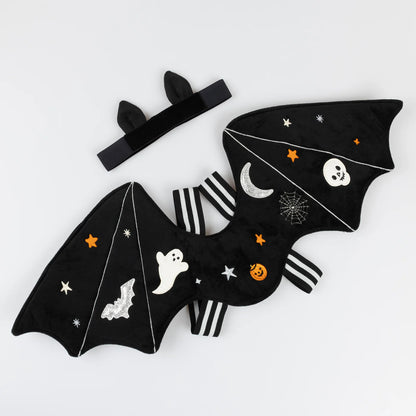 Embroidered Bat Wings Costume by Meri Meri