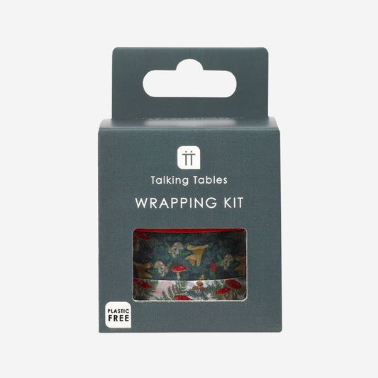 Forest Christmas Paper Tape Wrapping Kit - 3 Pack