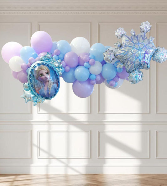 Frozen Inflated Balloon Garland 2m
