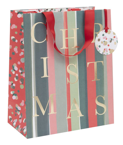 Large Merry and Bright Christmas Bag