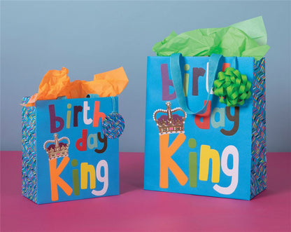 Birthday King Medium Gift Bag by Paper Salad