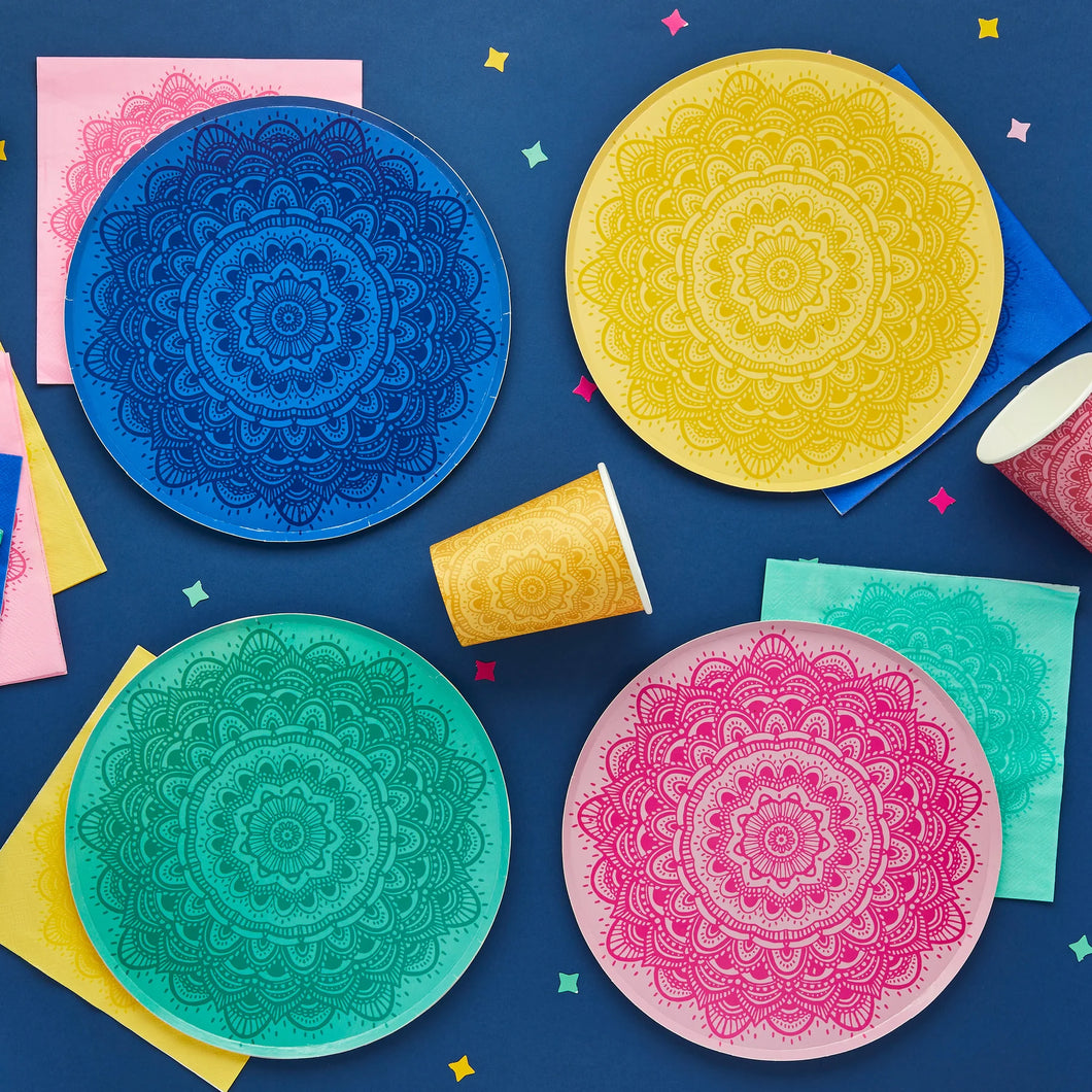 Mandala Paper Plates