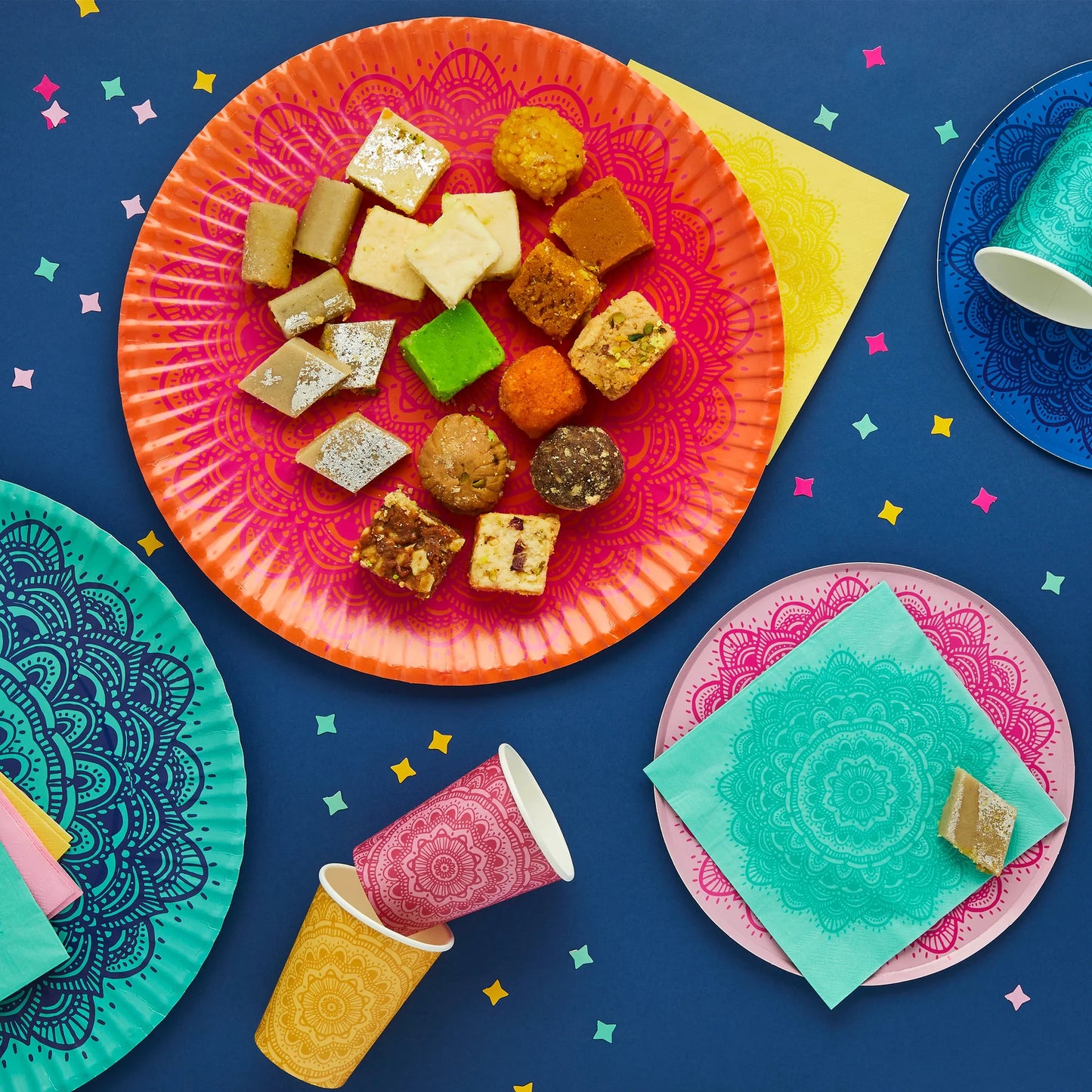Mandala Large Paper Platter 2 Pack